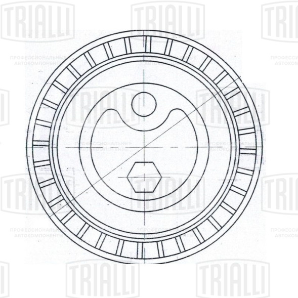 Ролик приводного ремня для автомобилей BMW 3 (E36) (90-)/5 (E34) (87-) 1.6i/1.8i/2.5i/3.2i (натяжной)