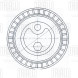 Ролик приводного ремня для автомобилей BMW 3 (E36) (90-)/5 (E34) (87-) 1.6i/1.8i/2.5i/3.2i (натяжной)