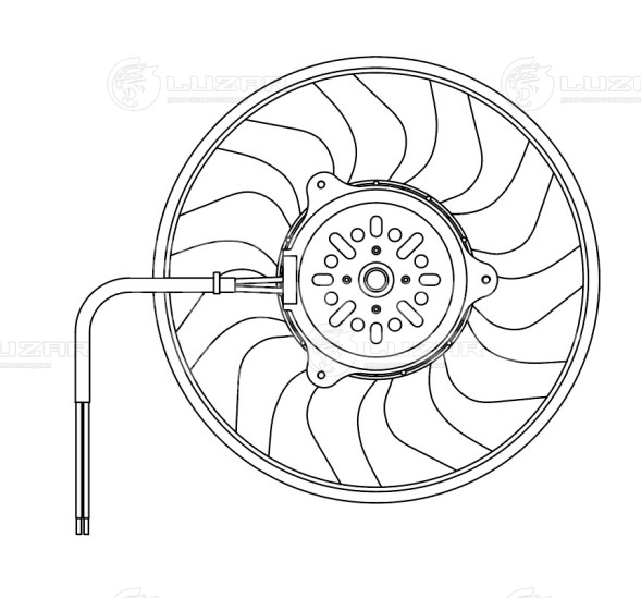Электровентилятор кондиционера для автомобилей Audi A6 (С6) (04-) (без кожуха)