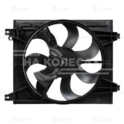 Электровентилятор кондиционера для автомобилей KIA Cerato I (04-) 1.6i/2.0i (с кожухом)