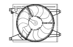 Электровентилятор кондиционера для автомобилей KIA Cerato I (04-) 1.6i/2.0i (с кожухом)