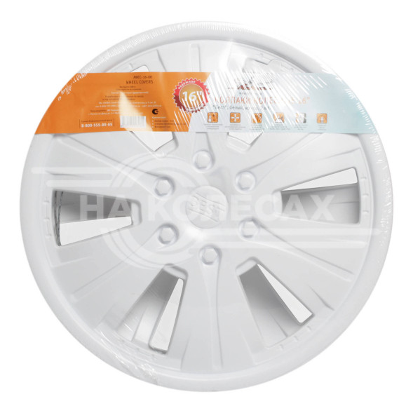 Колпаки колесные 16&quot; &quot;Бест&quot;, белый, компл. 2 шт.