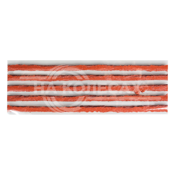 Жгуты для ремонта б/к шин, 6*200мм, 60 шт, коричневые, ПВХ подложка, в коробке