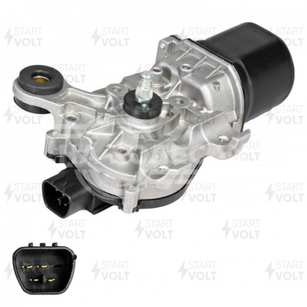 Моторедуктор стеклоочистителя для автомобилей Nissan Qashqai J11 (14-)/X-Trail T32 (14-) (передний)