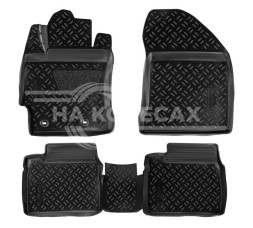 Ковры для Toyota Corolla (12-), 4 шт., (крепеж), выс. борт, 3D с подпятником, ТЭП, черн.