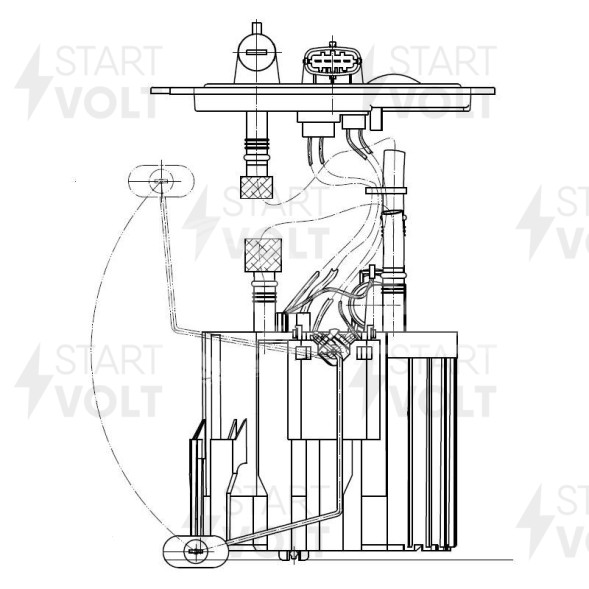 Модуль топливного насоса для автомобилей Opel Zafira B (05-) 1.6i/1.8i
