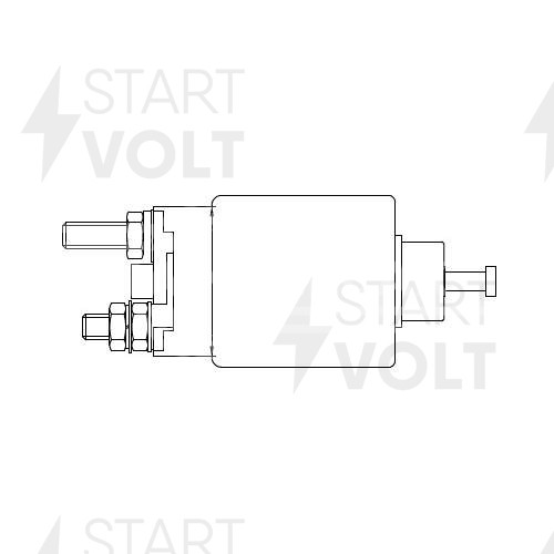 Реле втягивающее стартера для автомобилей ГАЗ ГАЗель Next (13-) с дв. Cummins ISF 2.8D 6MT