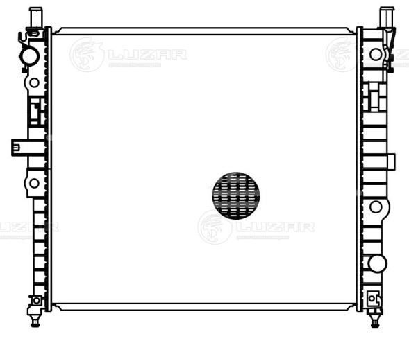 Радиатор охлаждения для автомобилей ML (W163) (98-) 2.3i/3.2i/3.5i/4.3i/5.0i  AT