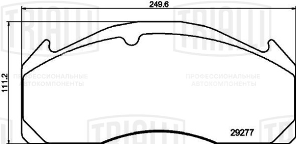 Колодки тормозные дисковые для автомобилей Volvo Trucks (WVA № 29125) с монтажным комплектом