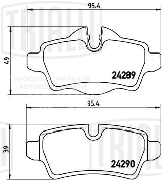 Колодки тормозные дисковые задние для автомобилей Mini Cooper S/D (06-) / Clubman (07-) (в комплекте с датчиком)