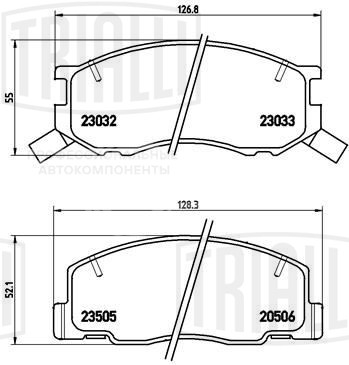 Колодки тормозные дисковые передние для автомобилей Toyota Town Ace (96-) (PF 4340)