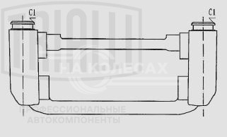 Скоба заднего тормозного суппорта для автомобилей Chevrolet Lacetti (04-)