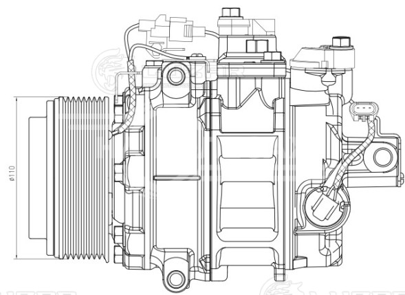 Компрессор кондиционера для автомобилей BMW X5 (E70) (06-) 3.0i (выпуск 2010-) (8PK)