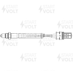 Датчик кислорода для автомобилей BMW 5 E60 (03-) 2.5i/3.0i второй 520 мм после катализатора