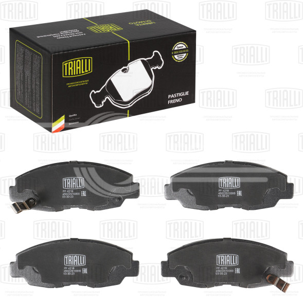 Колодки тормозные дисковые передние для автомобилей Honda Accord (97-) / Civic VIII (06-) 1.8i