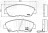 Колодки тормозные дисковые передние для автомобилей Honda Accord (97-) / Civic VIII (06-) 1.8i