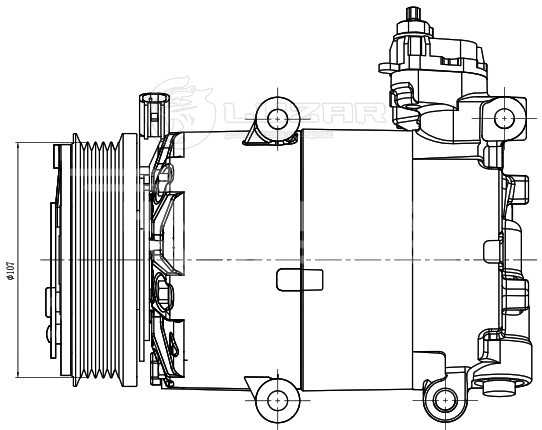Компрессор кондиционера для автомобилей Ford Focus III (11-) 1.6i