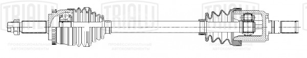 Привод передний левый для автомобилей Hyundai Creta (15-) 1.6i AT 2WD