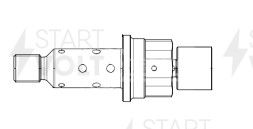 Клапан электромагнитный регулировки фаз ГРМ для автомобилей Mercedes-Benz C W203 (00-) 1.8i Kompressor регулирующий элемент