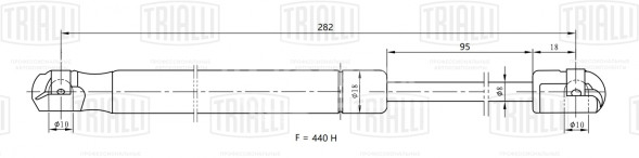 Амортизатор (упор) крышки багажника для автомобиля Mazda 3 (08-)