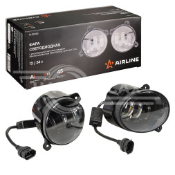 Фара светодиодная, регулируемая световая граница, 45Вт Белый/Желтый, 105х90х105мм, кмпл 2шт.