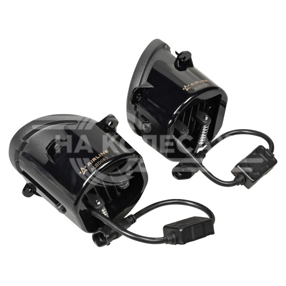 Фара светодиодная, регулируемая световая граница, 45Вт Белый/Желтый, 105х90х105мм, кмпл 2шт.