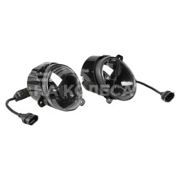 Фара светодиодная, регулируемая световая граница, 45Вт Белый/Желтый, 105х90х105мм, кмпл 2шт.