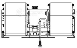 Электровентилятор отопителя для автомобилей Shacman F3000 (12-) (в корпусе)