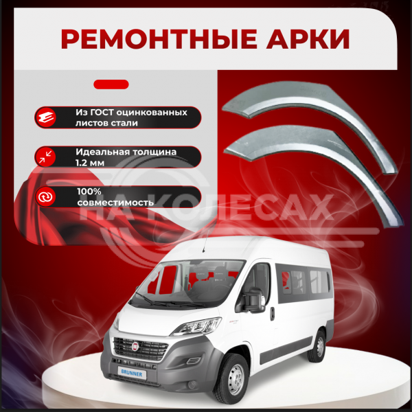 Ремонтные задние арки Fiat Ducato 250