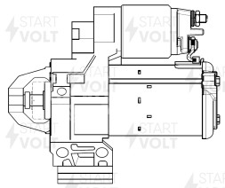 Стартер для автомобилей BMW 5 G30 (16-)/X3 G01 (17-) 2.0T AT 1,7кВт