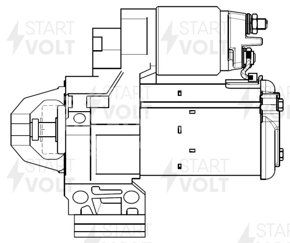 Стартер для автомобилей BMW 5 G30 (16-)/X3 G01 (17-) 2.0T AT 1,7кВт
