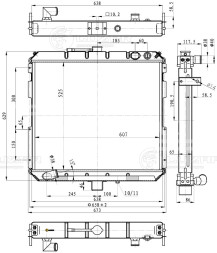 Радиатор охлаждения для автомобилей Валдай ММЗ Д-245