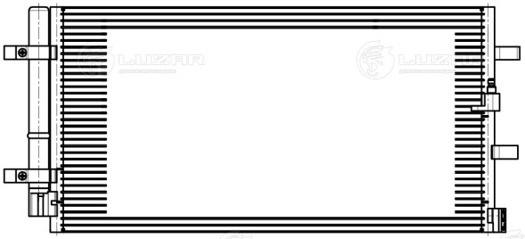 Радиатор кондиционера для автомобилей Audi A4 (07-)/A5 (07-)/A6 (11-)/A7 (10-)/Q5 (08-) 1.8TFSi/2.0TDi/2.0TFSi/3.0TDi/3.0TFSi