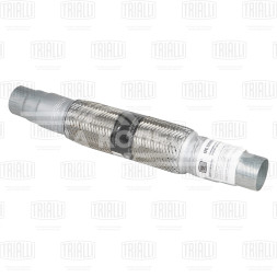 Переходник ступенчатый 50/55/60 L=450 с виброкомпенсатором 50х250 (нержавеющая алюминизированная сталь)