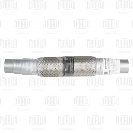 Переходник ступенчатый 50/55/60 L=450 с виброкомпенсатором 50х250 (нержавеющая алюминизированная сталь)