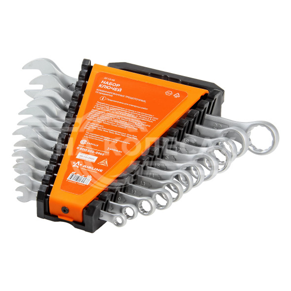 Набор ключей комбинированных 12 предм. (6-22мм) пласт.держат. PRO