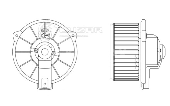 Электровентилятор отопителя для автомобилей Toyota Corolla (E120) (00-)