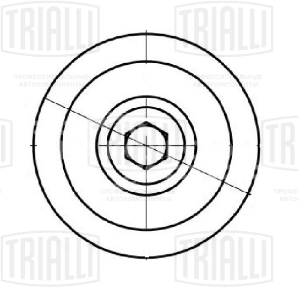 Ролик приводного ремня для автомобилей Acura MDX (00-) 3.5i/3.7i (только ролик натяжтеля) верхний w=31
