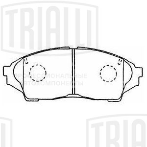 Колодки тормозные для автомобилей Toyota Mark II/Chaser/Cresta X100 (96-) дисковые передние