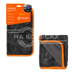 Салфетка из микрофибры для мытья и удаления влаги серая (30*30 см)