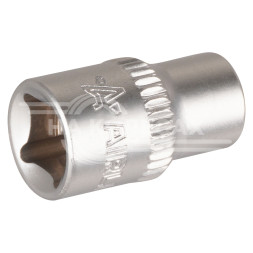 Головка торцевая 1/4" DR шестигранная 6мм пласт. подвес