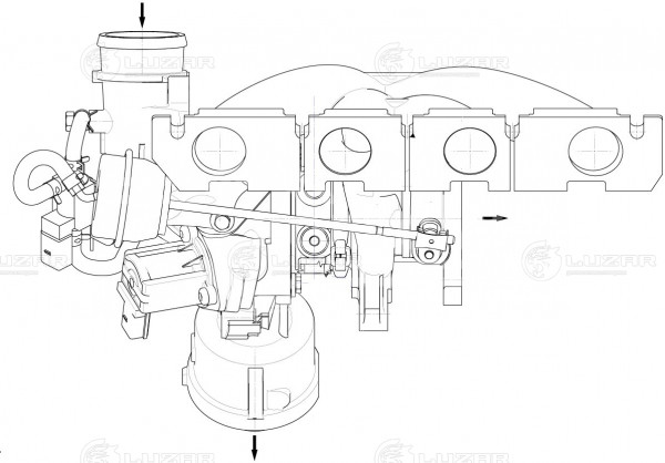 Турбокомпрессор для а/м Audi A4 (07-)/A5 (09-) 1.8T [CDHA;CABB]