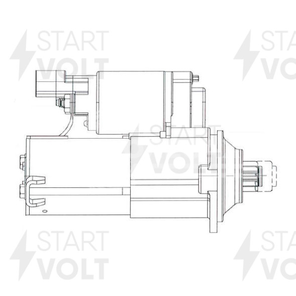 Стартер для автомобилей Chery Tiggo 4 (17-)/Bonus (11-) 1.5i/2.0i 1,3кВт