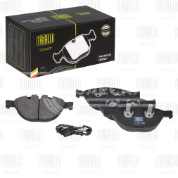 Колодки тормозные дисковые передние для автомобилей BMW 5 (E60) (03-) / 6 (E63) (03-) (в комплекте с датчиком)