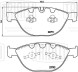Колодки тормозные дисковые передние для автомобилей BMW 5 (E60) (03-) / 6 (E63) (03-) (в комплекте с датчиком)