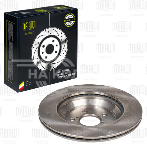 Диск тормозной задний для автомобилей Subaru XV (17-) d=285 окрашенный