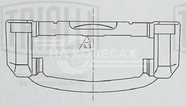 Скоба переднего тормозного суппорта для автомобилей Chevrolet Lacetti (04-)