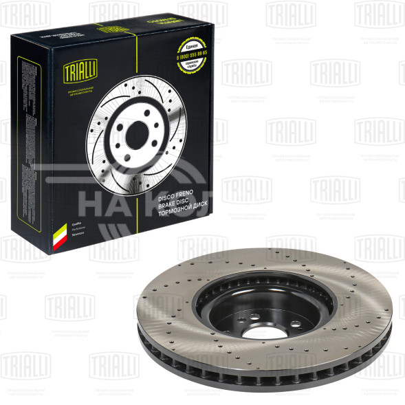 Диск тормозной передний для автомобилей Mercedes GLE (V167/C167) (18-) / GLS (X167) (19-) d=375 AMG (перфорированный)