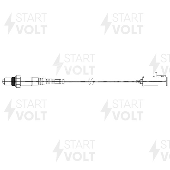 Датчик кислорода для автомобилей Ford Focus III (10-)/Focus II (05-) 1.6i до катализатора 300 мм