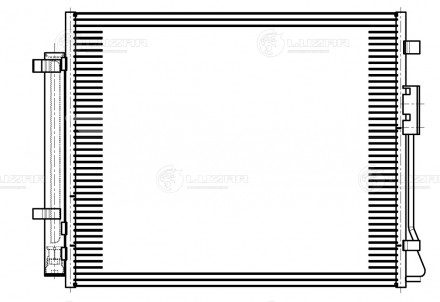 Радиатор кондиционера для автомобилей Sorento III (14-) 2.2D